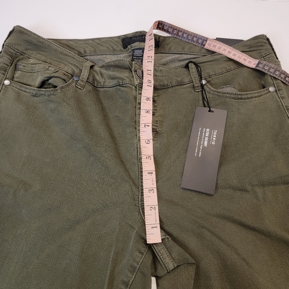 Torrid ULTRA SKINNY CROPPED Olive Wash Plus Size 20 NWT! - Picture 8 of 14